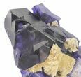 Octahedral Fluorite Crystal Cluster - China #50771-1